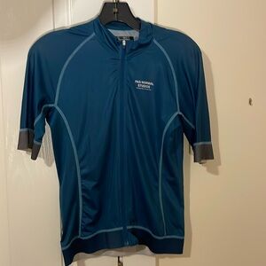 Blue Men’s Pas Normal Studios Cycling Jersey, size Large